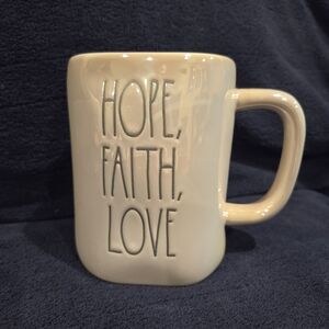 Rae Dunn Hope, Faith, Love Iridescent Mug